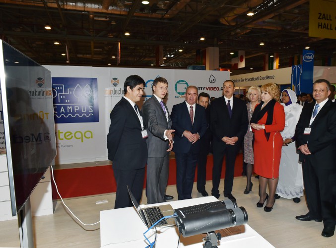 Президент Ильхам Алиев принял участие в открытии выставки "Bakutel-2014" - ОБНОВЛЕНО - ФОТО