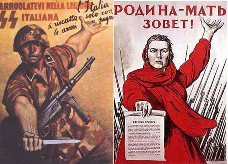 Пропагандистские плакаты СССР и Третьего Рейха: сходства и различия - ФОТО