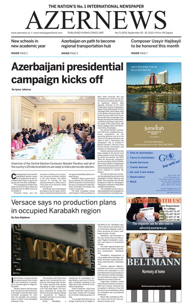 Вышел очередной печатный номер on-line газеты Azernews – ФОТО