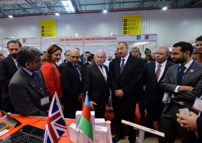 Президент Ильхам Алиев принял участие в открытии выставки "Bakutel-2014" - ОБНОВЛЕНО - ФОТО