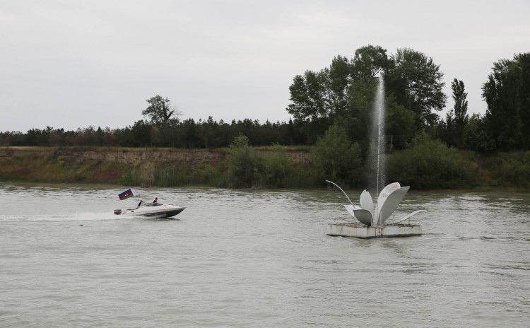 Факел Евроигр доставлен в Евлах - ФОТО - ВИДЕО