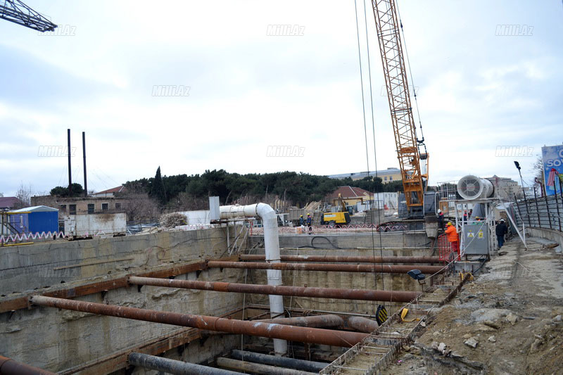 Inşası gedən metro stansiyası nə vaxt təhvil veriləcək? – FOTO