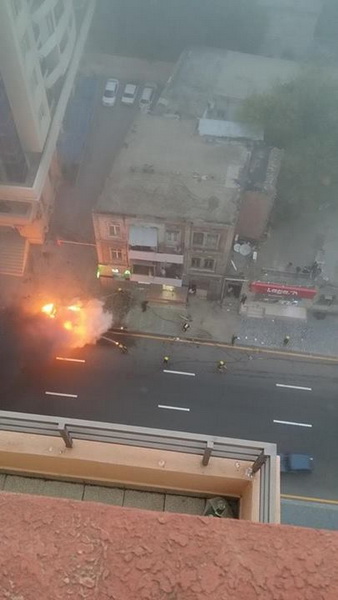 В столице сгорел Maserati - ОБНОВЛЕНО - ФОТО