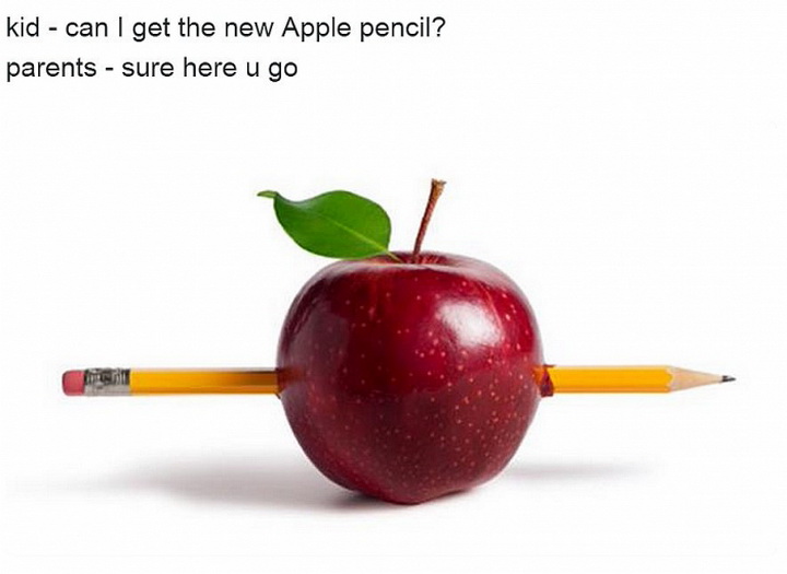 Интернет издевается над Apple Pencil - ФОТО