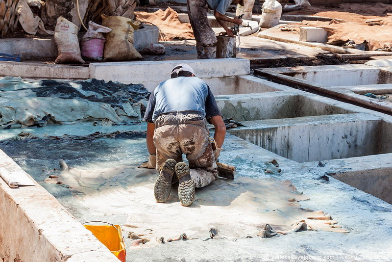 Марокко: как изготавливают натуральную кожу - ФОТОСЕССИЯ