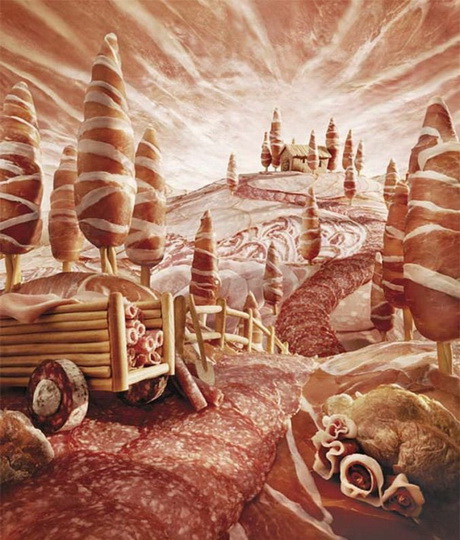 Картинная галерея" Day.Az: Съедобные пейзажи Карла Уорнера - ФОТО