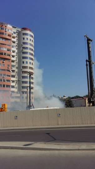 Bakıda yanğın - FOTO