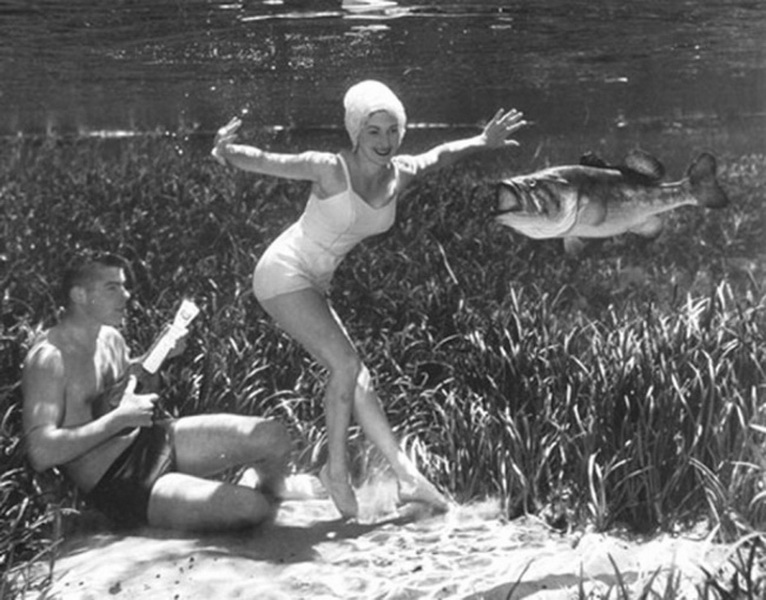 Фантастические ретро-фотографии со дна озера - ФОТОСЕССИЯ