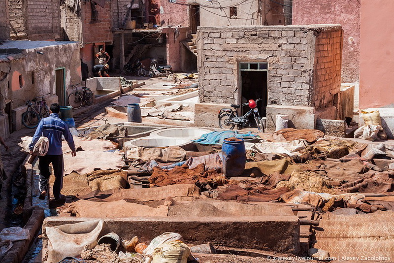 Марокко: как изготавливают натуральную кожу - ФОТОСЕССИЯ