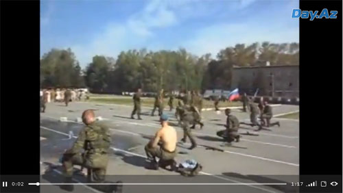 Боевое сальто солдата закончилось неудачей - ВИДЕО