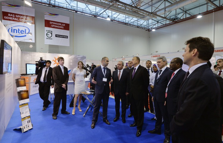 Президент Ильхам Алиев принял участие в открытии выставки "Bakutel-2014" - ОБНОВЛЕНО - ФОТО