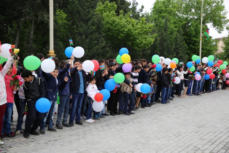 Факел Евроигр доставлен в Евлах - ФОТО - ВИДЕО