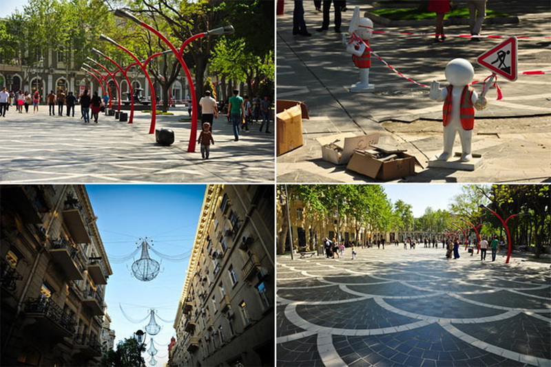 Прогулка российского блогера по Баку - ФОТО