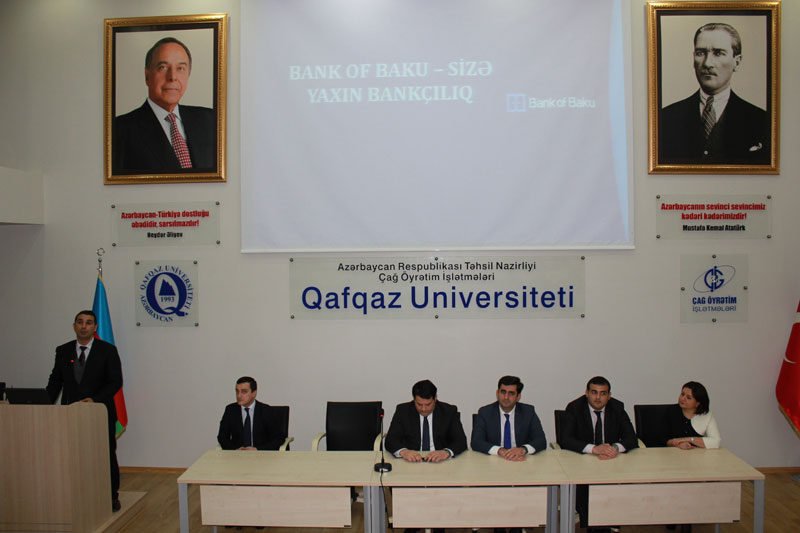В Университете "Qafqaz" состоялся "День карьеры" "Bank of Baku"! - ФОТО