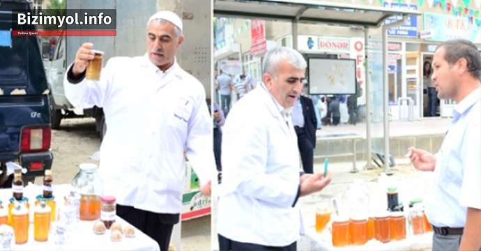 Bakıda keçirilən yarmarkada saxta bal? - FOTO
