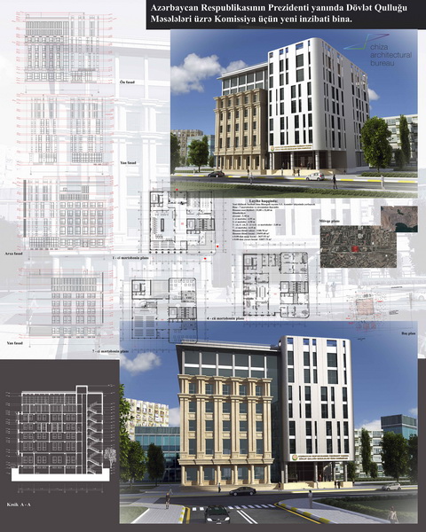 "Chiza Architectural Bureau" yeni inzibati binanın layihə işlərini aparıb - FOTO