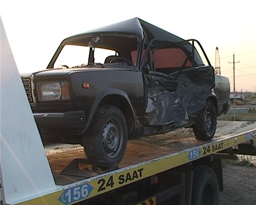 В Ширване Chevrolet Niva протаранил газопровод - ФОТО
