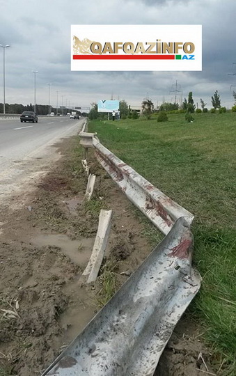 Qan qoxusu gələn dəmirlər... - Qəza baş verən yerdən fotolar