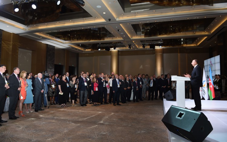 От имени Президента Ильхама Алиева и его супруги Мехрибан Алиевой организован прием для членов Олимпийской семьи - ОБНОВЛЕНО - ФОТО