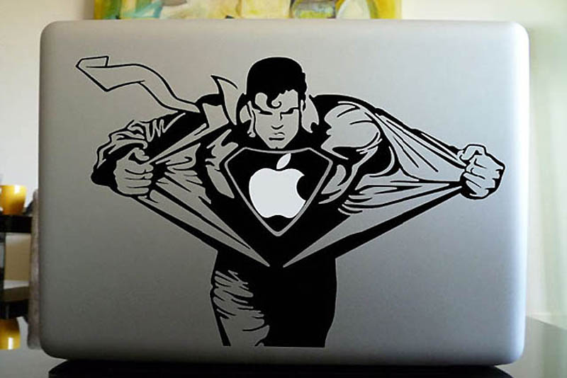 50 креативных наклеек на MacBook - ФОТОСЕССИЯ