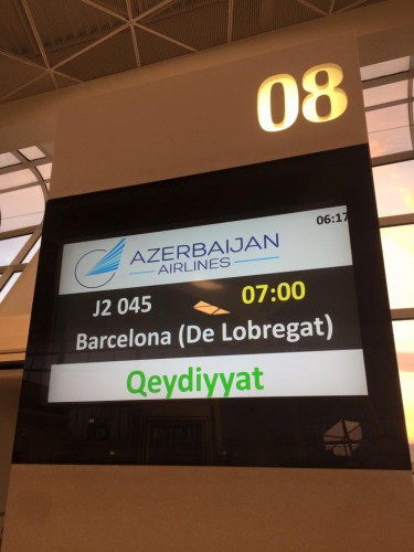 Bakı-Barselona-Bakı marşrutu üzrə ilk birbaşa aviareys - FOTO