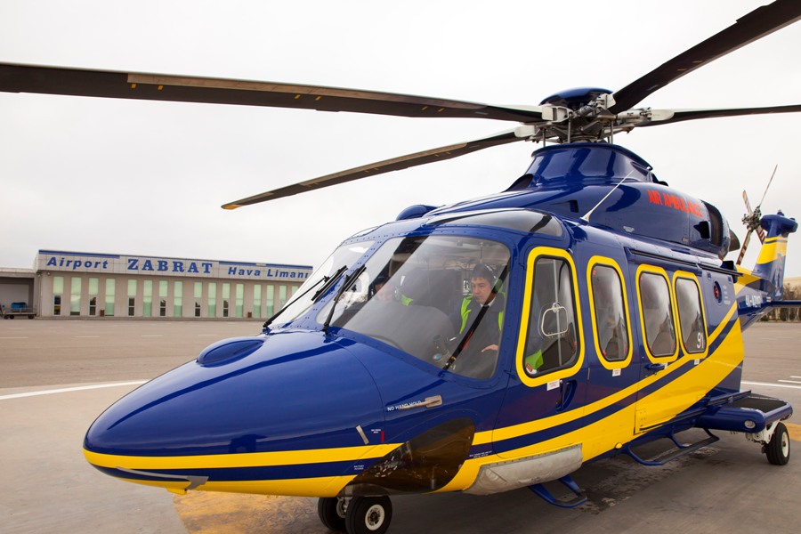 Авиакомпания "Silk Way Helicopter Services" предлагает услуги медицинского эвакуирования – ФОТО - ВИДЕО