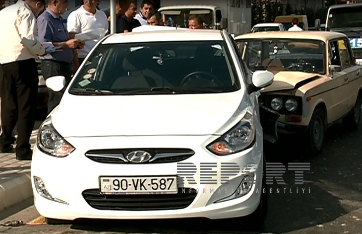 Heydər Əliyev prospektində qəza - ФОТО