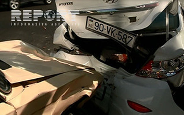 Heydər Əliyev prospektində qəza - ФОТО